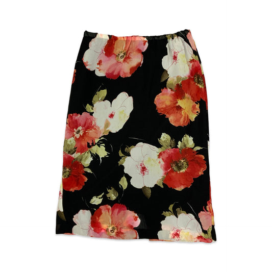 Vintage Floral Midi Skirt 12
