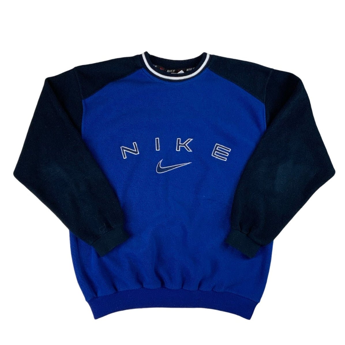 Vintage 90s Nike Spell-Out Blue Sweatshirt L XL