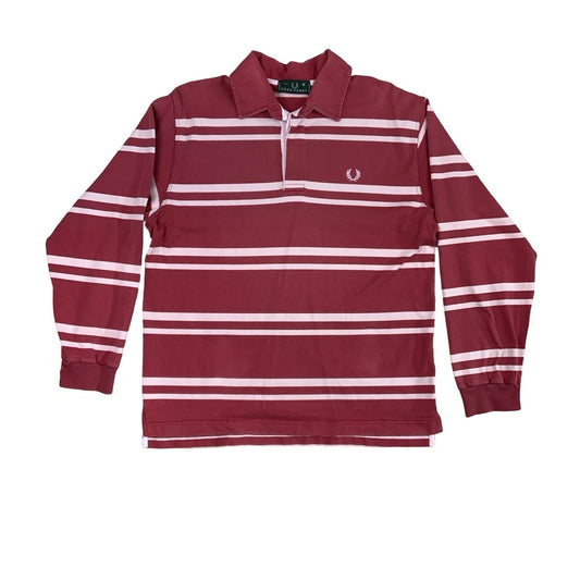 Vintage Striped Fred Perry Rugby Preppy Shirt M