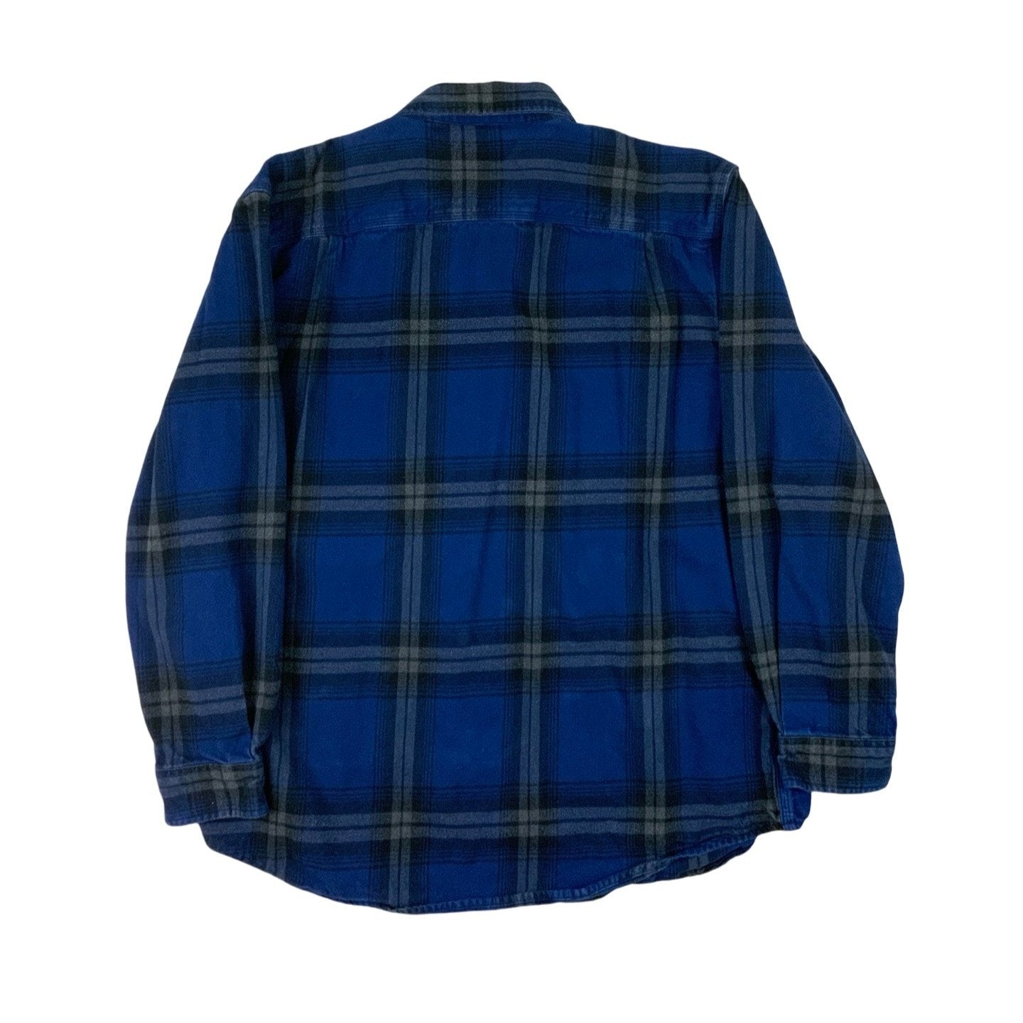 Double Pocket Work Wear Flannel Shirt L XL