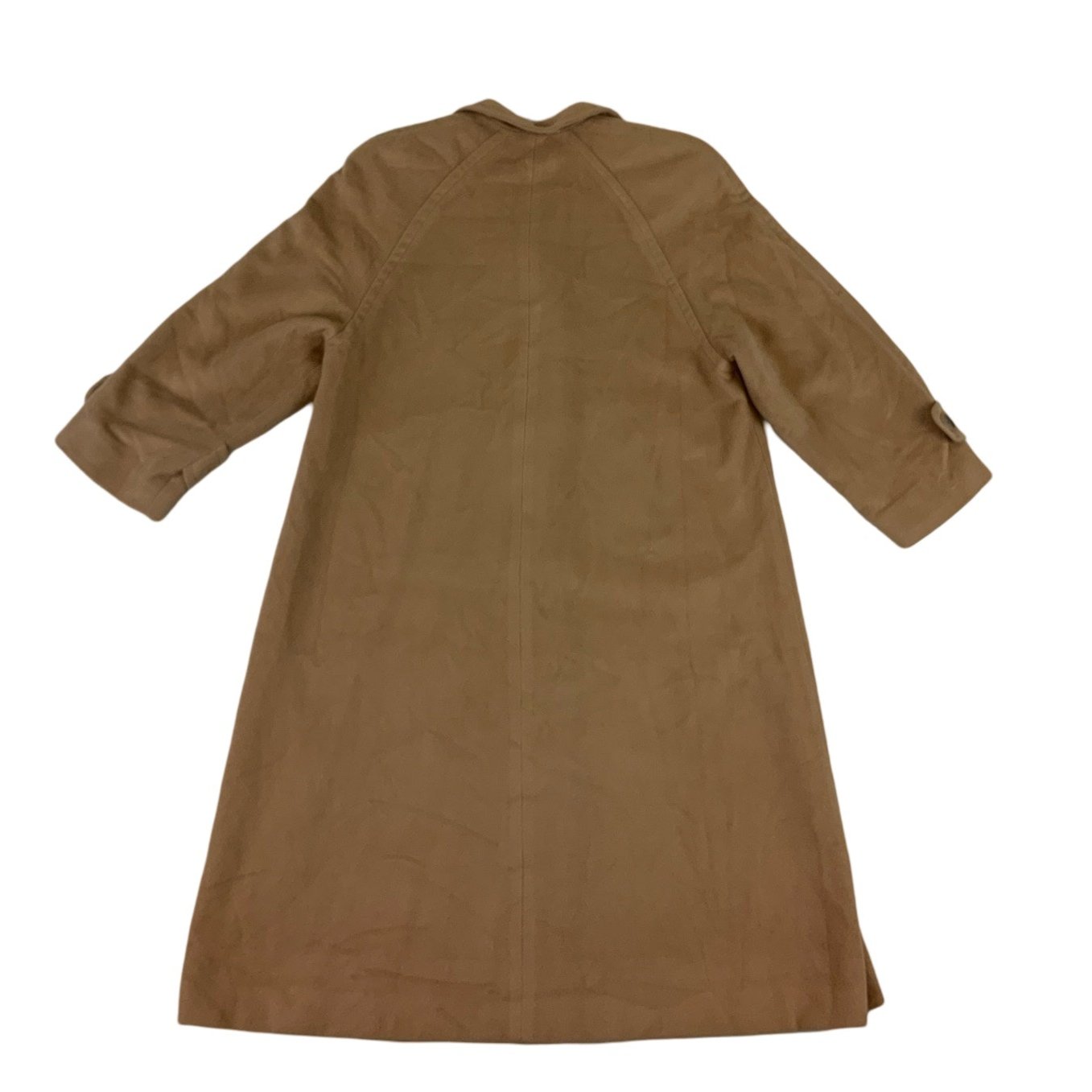 Vintage 'Pure Cashmere' Tan Long Coat 12 14 16