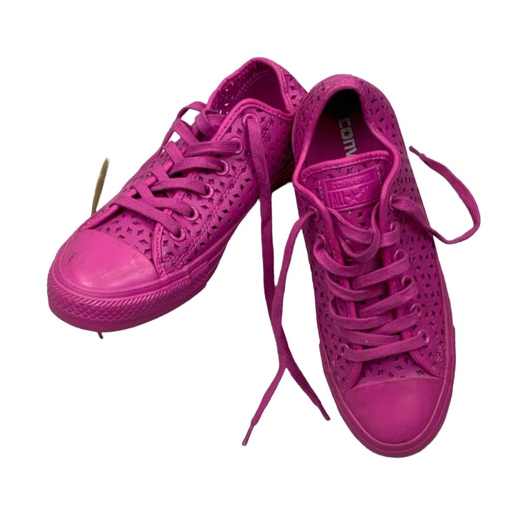 Pink Diamond Cut-Out Converse Trainers UK5.5