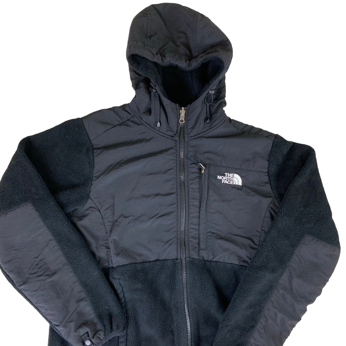 Black 00s The North Face Hooded Fleece Jacket L XL