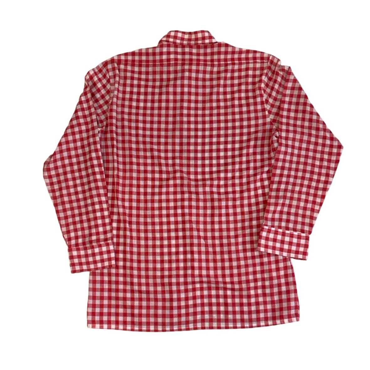 Vintage 'Collection Trend' Red White Check Dagger Collar Shirt