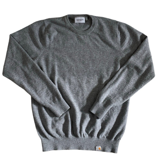 Grey Carhartt Work In Progress Knit Jumper XS S