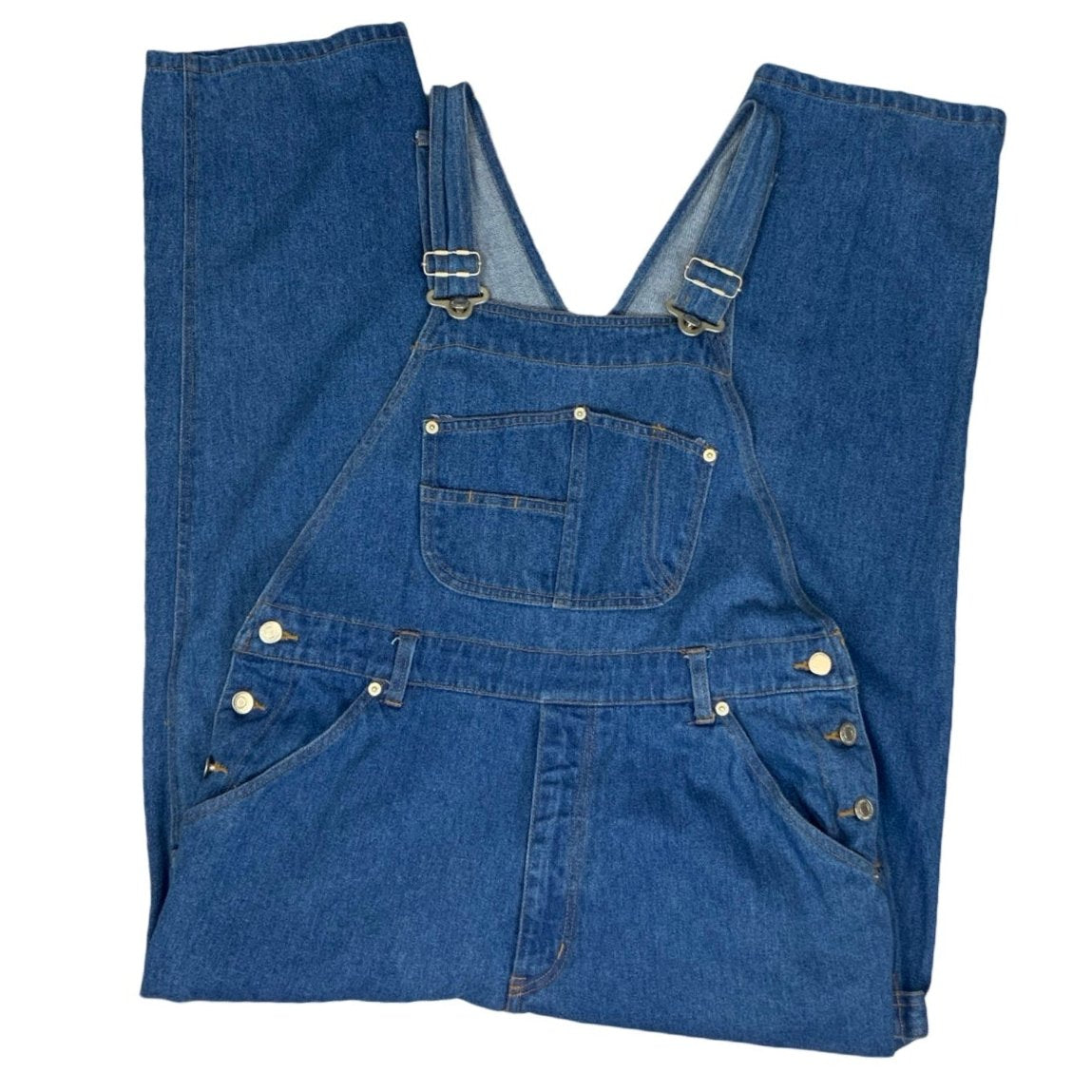 Vintage 90s Light Blue Denim Dungarees Overalls 36W 27L