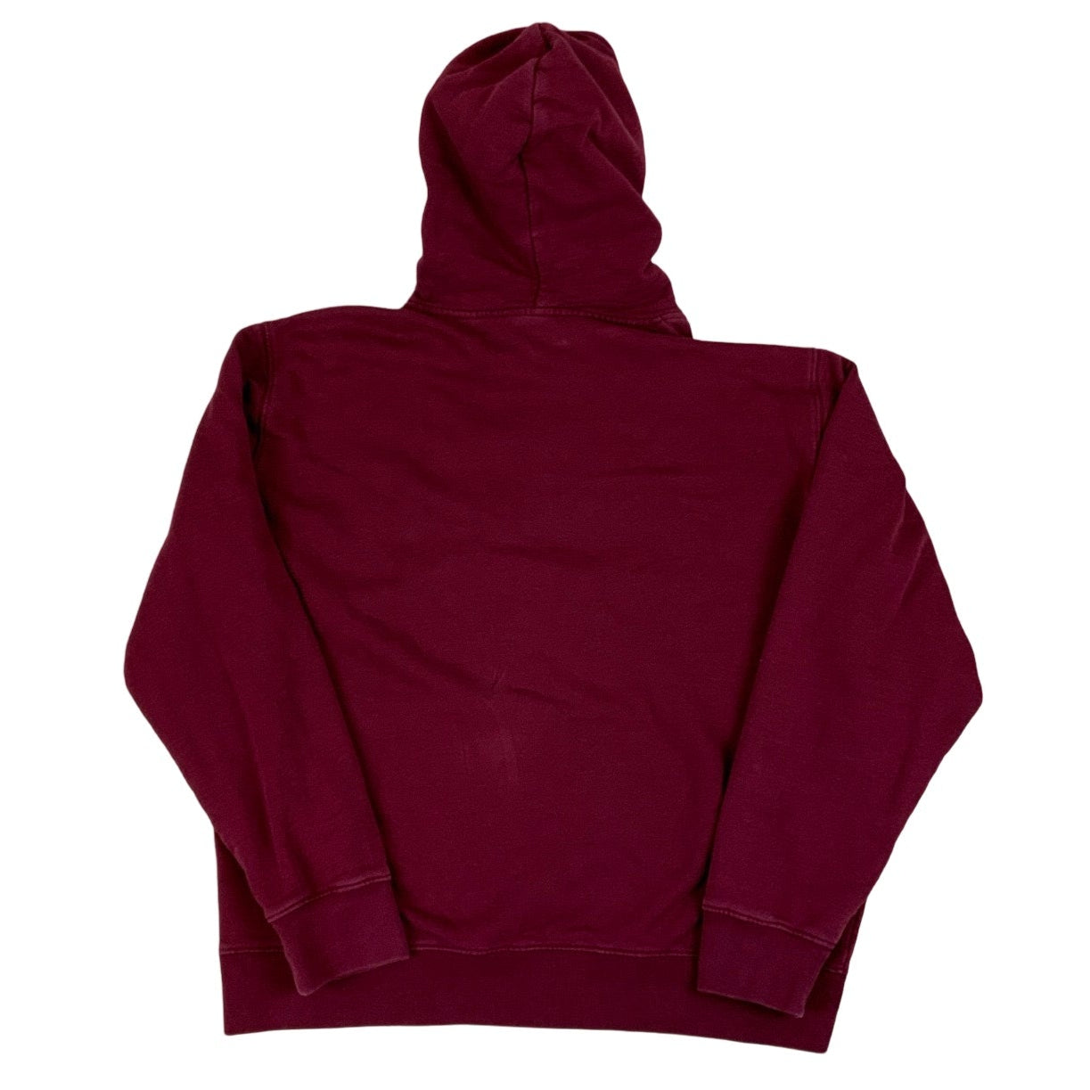 Carhartt Burgundy Spell-Out Hoodie L XL