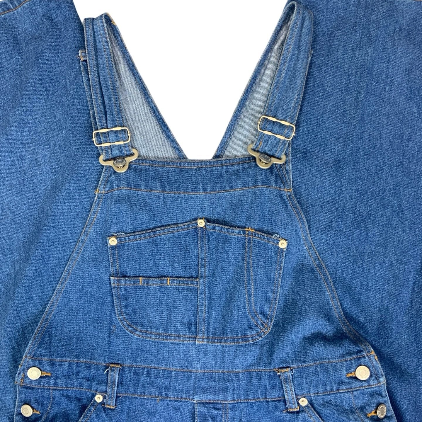 Vintage 90s Light Blue Denim Dungarees Overalls 36W 27L