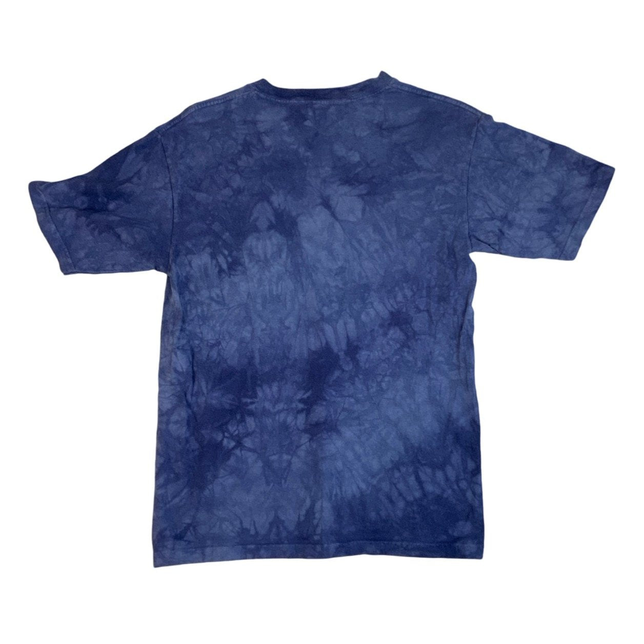 Vintage 90s The Mountain Snow Leopard Blue Tie Dye Graphic Tee S 12