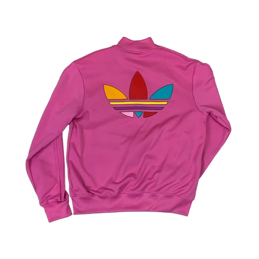 Vintage 90s Pink 'Adidas' x 'Pharrell Williams' TRack Jacket M L