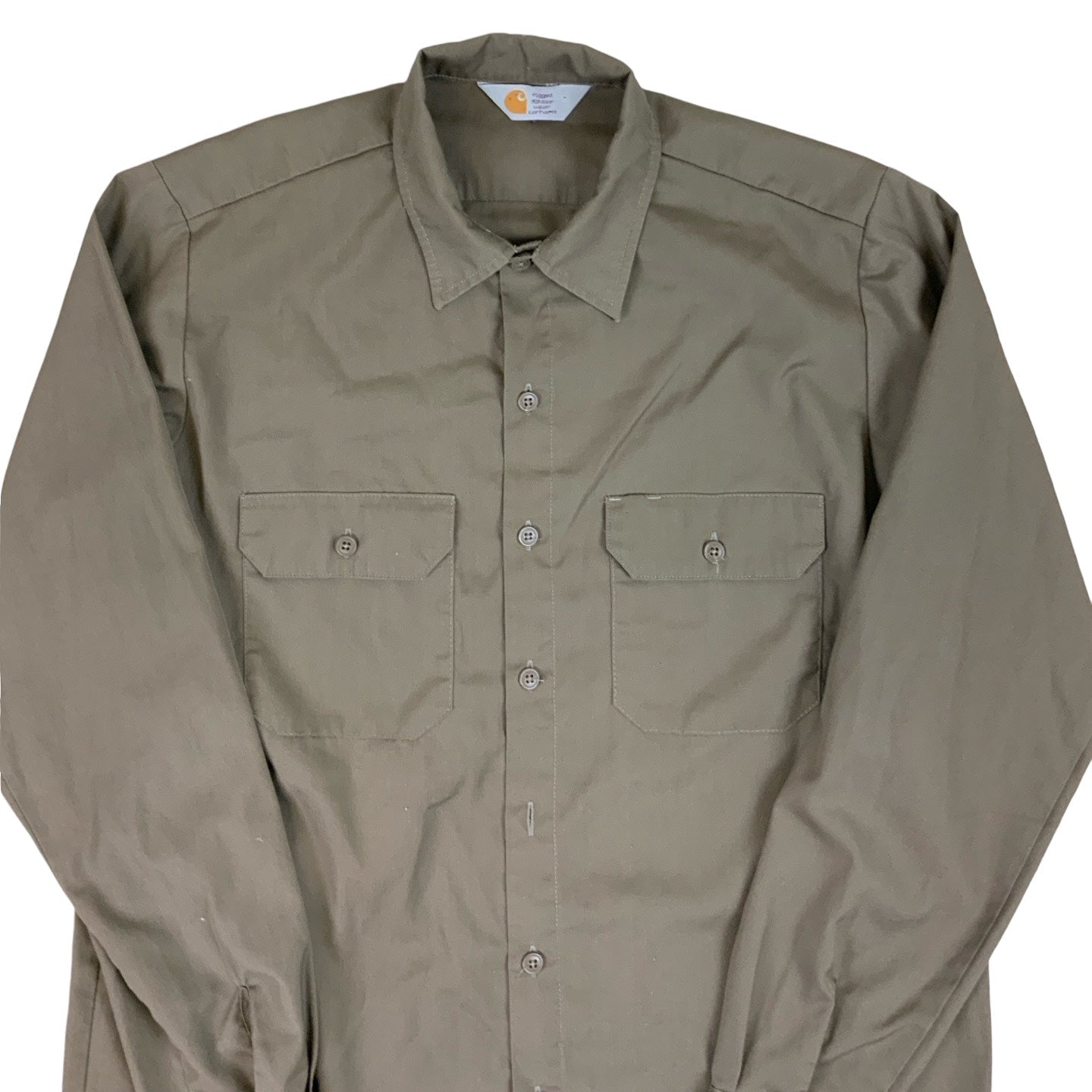 Carhartt Work Wear Taupe Brown Shirt M L