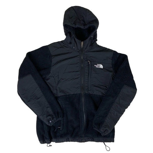 Black 00s The North Face Hooded Fleece Jacket L XL