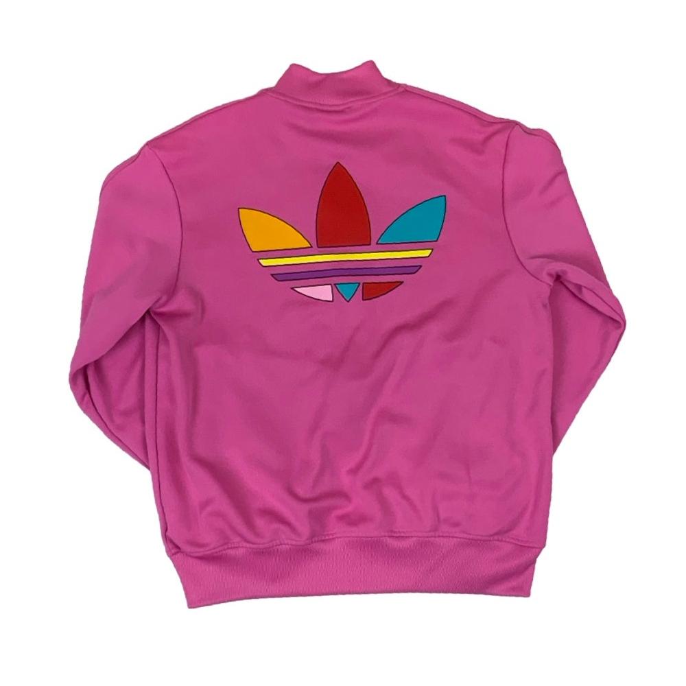 Vintage 90s Pink 'Adidas' x 'Pharrell Williams' TRack Jacket M L