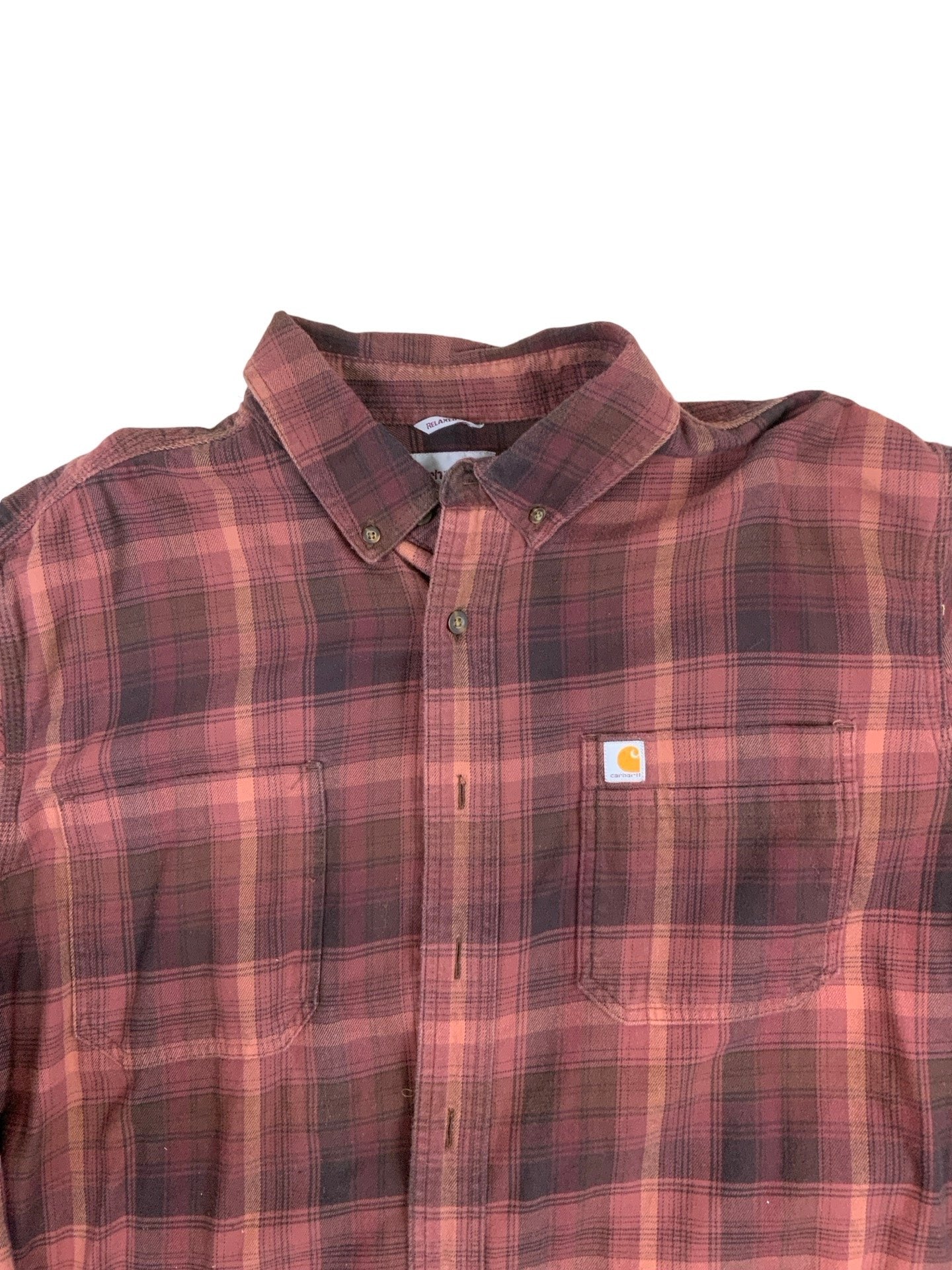 Carhartt Workwear Flannel Long-sleeve Shirt L XL