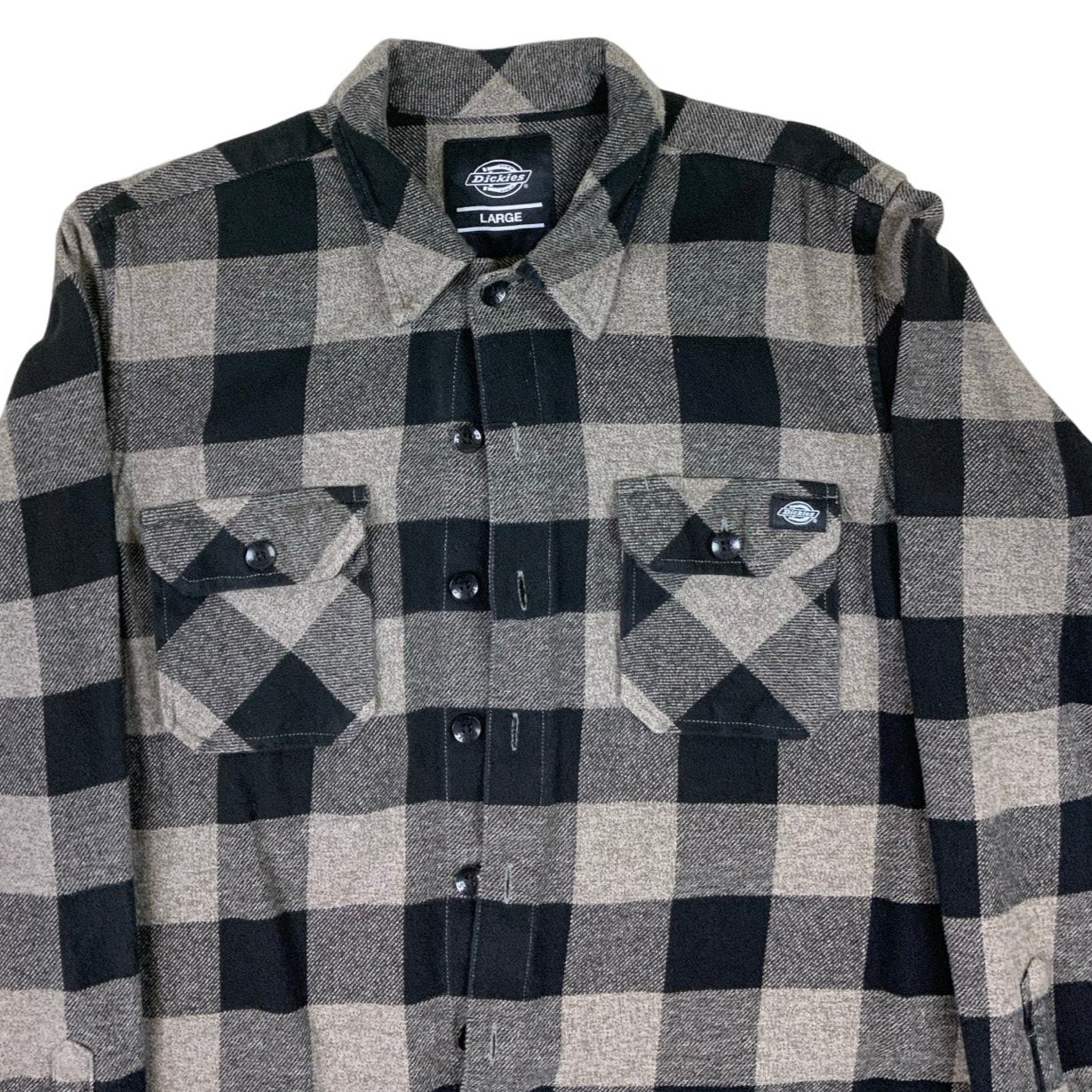 Dickies Thick Flannel Work Wear Shirt M L