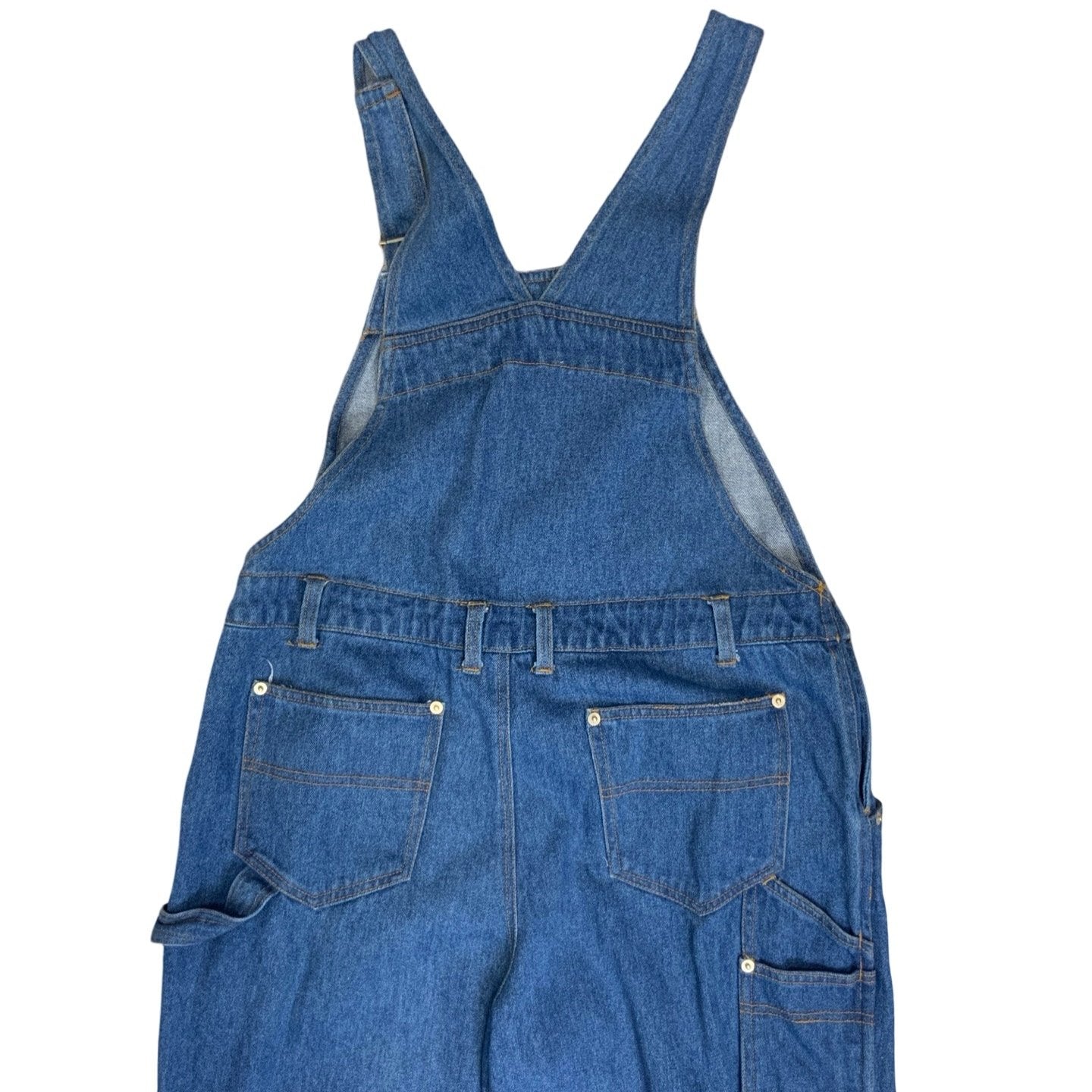 Vintage 90s Light Blue Denim Dungarees Overalls 36W 27L