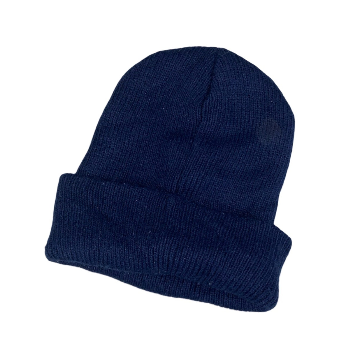 Vintage 90s 00s CAT Original Equipment Navy Blue Thick Warm Beanie Hat