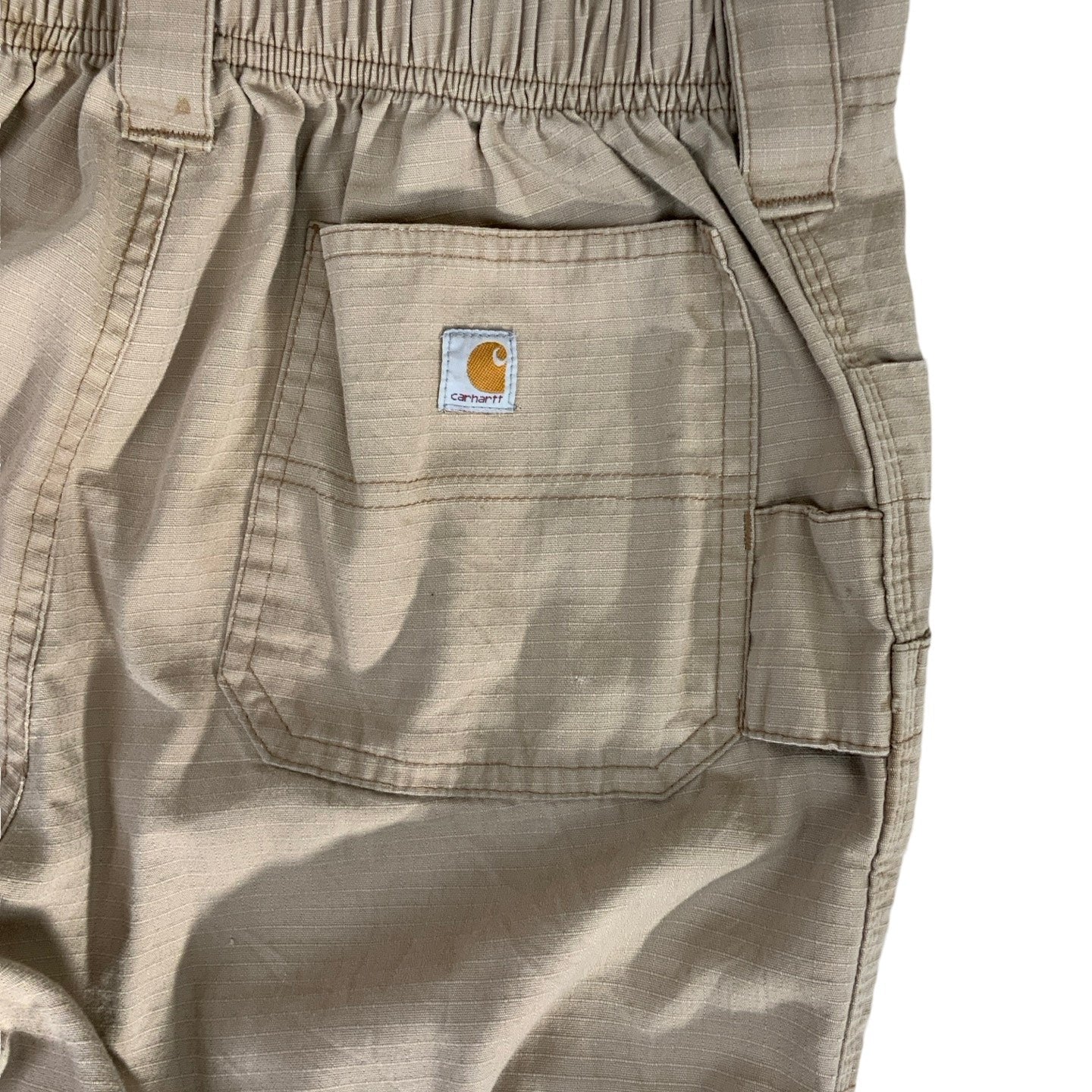 Carhartt Cream Lightweight Cargo Trousers 31W 42L