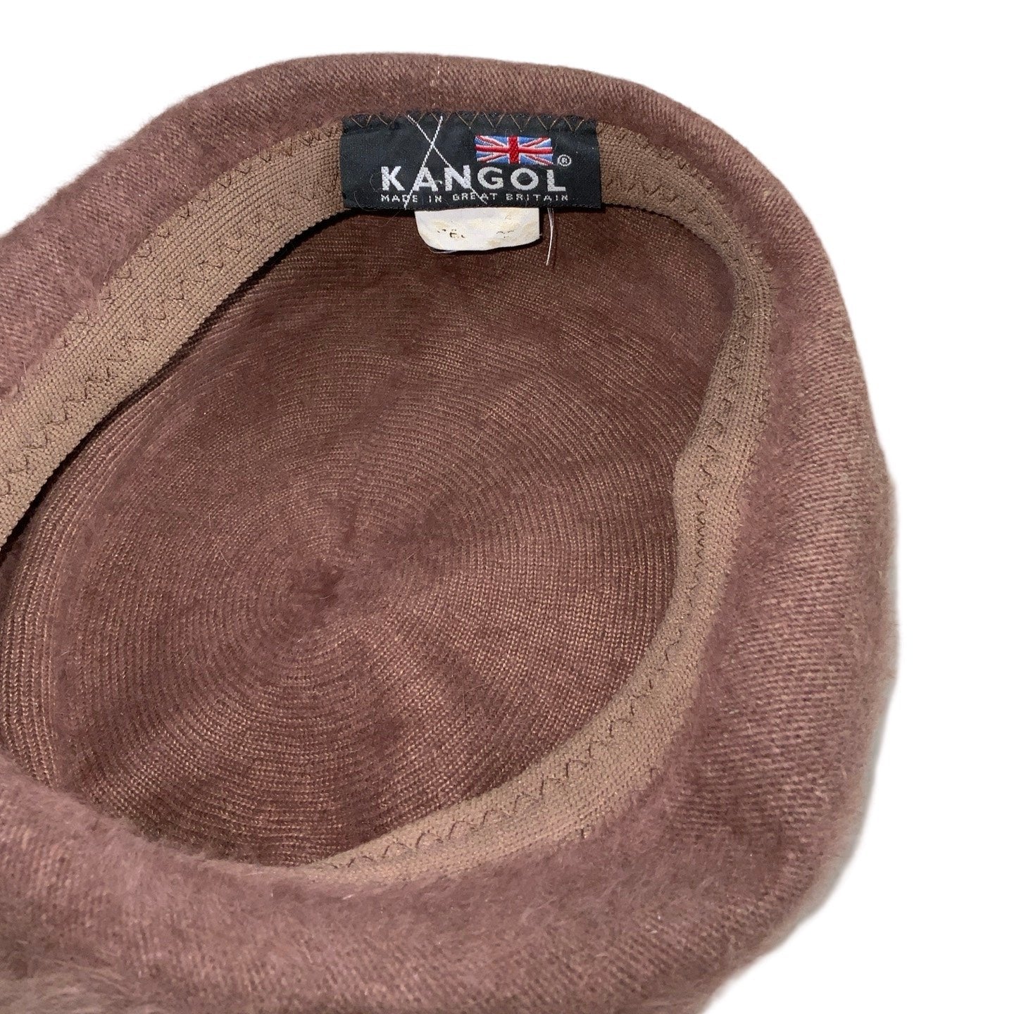 Vintage Brown 'Kangol' Fur Warm Russian-Style Bucket Beret Hat