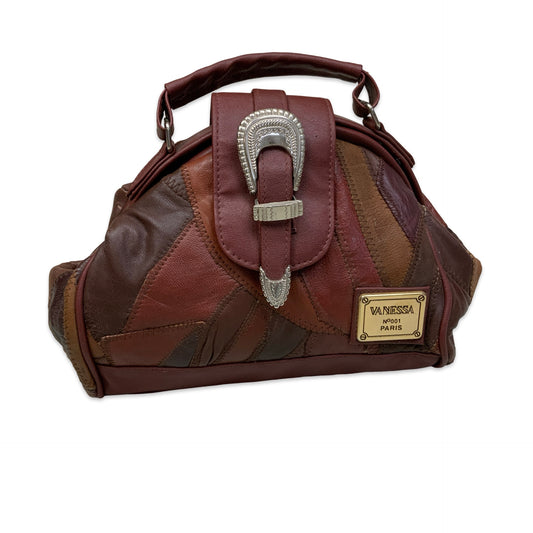 Vintage Patchwork Leather Handbag