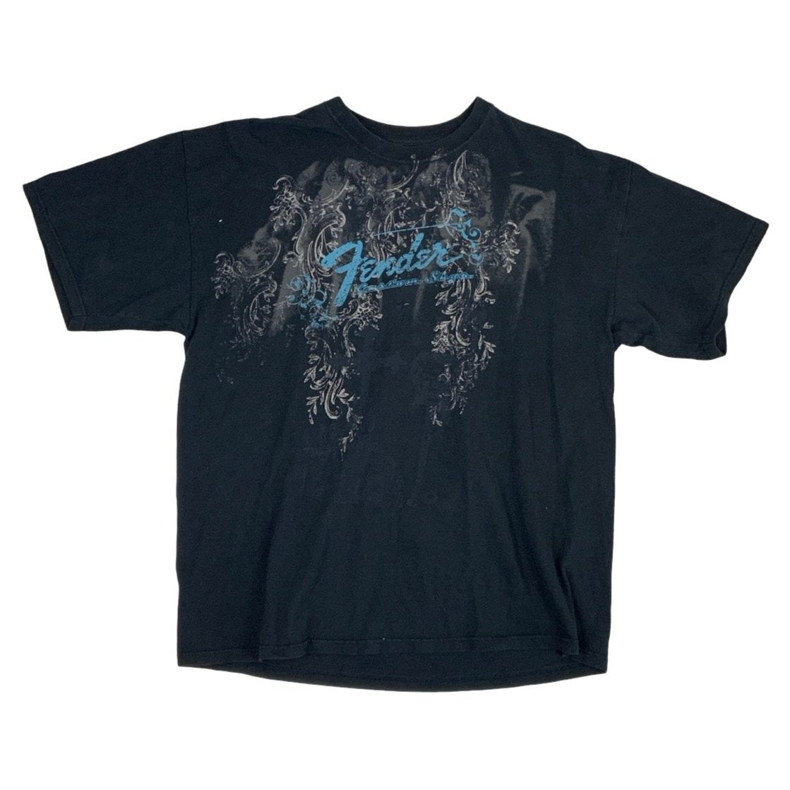 90s Black Fender Graphic Tee L XL