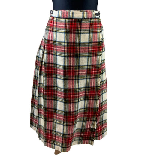 Vintage 'Gor-Ray' Scottish Red Blue White Kilt XS 8 10