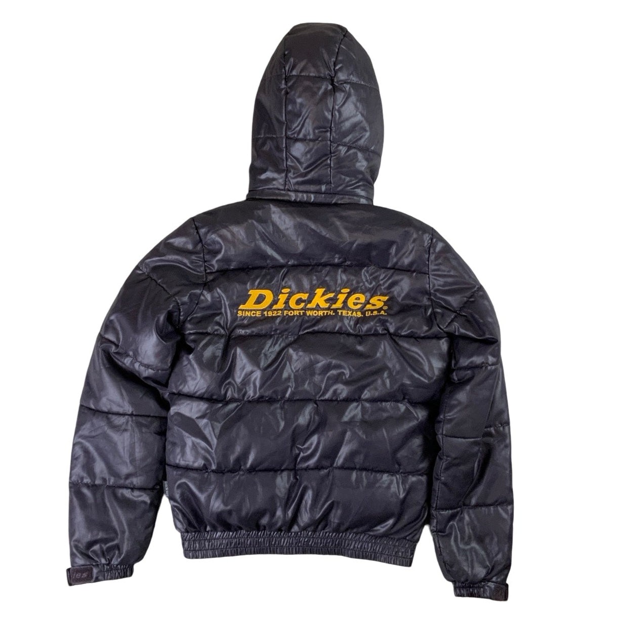 Y2k Dark Grey Shiny Dickies Puffer Jacket XS S