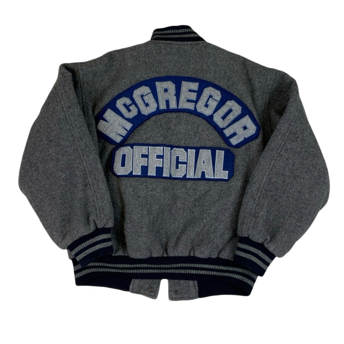 Vintage 90s McGregor Varsity Grey Jacket S M