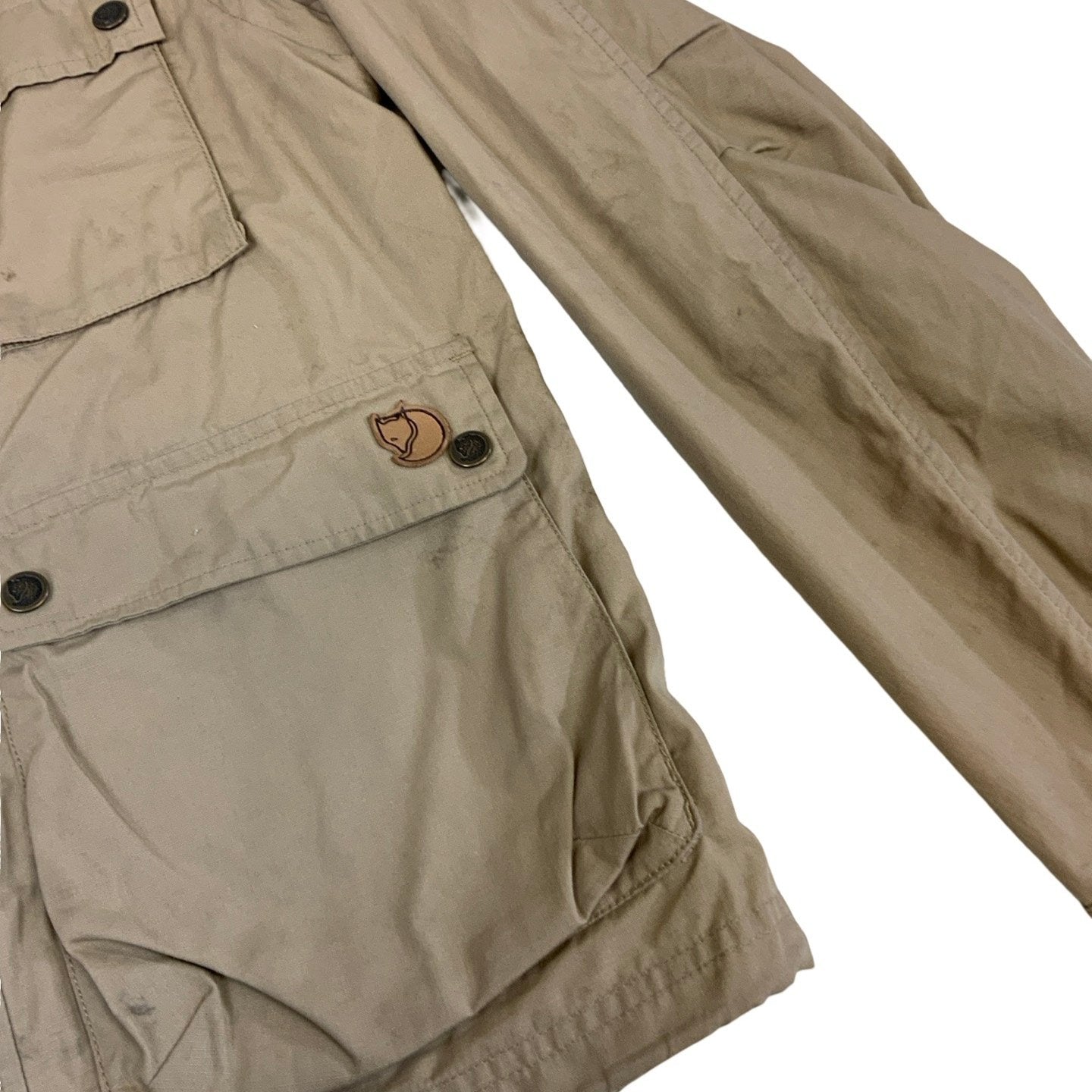 Vintage Dark Beige Fjällräven Windbreaker Coat S M 14