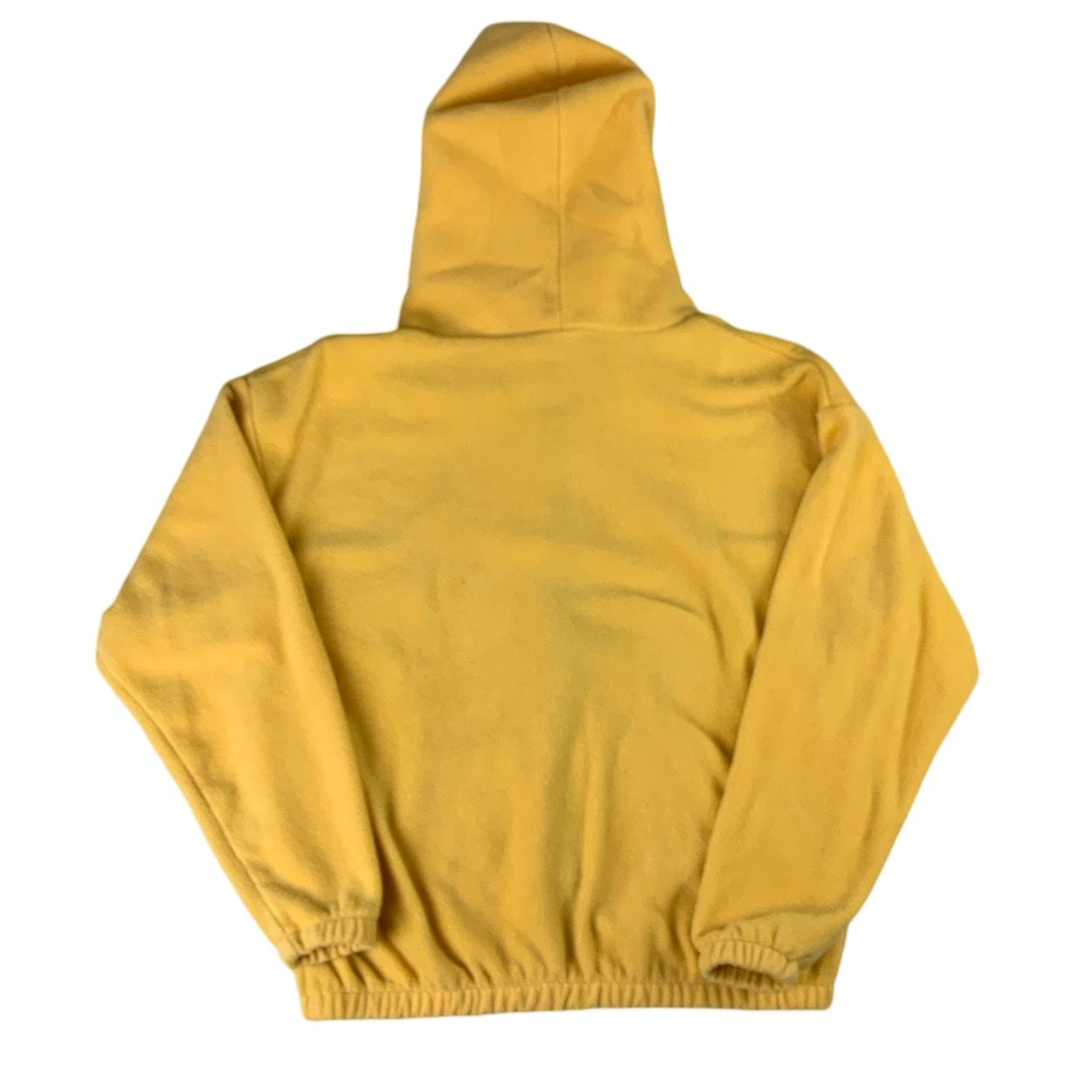 Vintage 90s Nike Yellow Fleece Hooded Zip-up M L