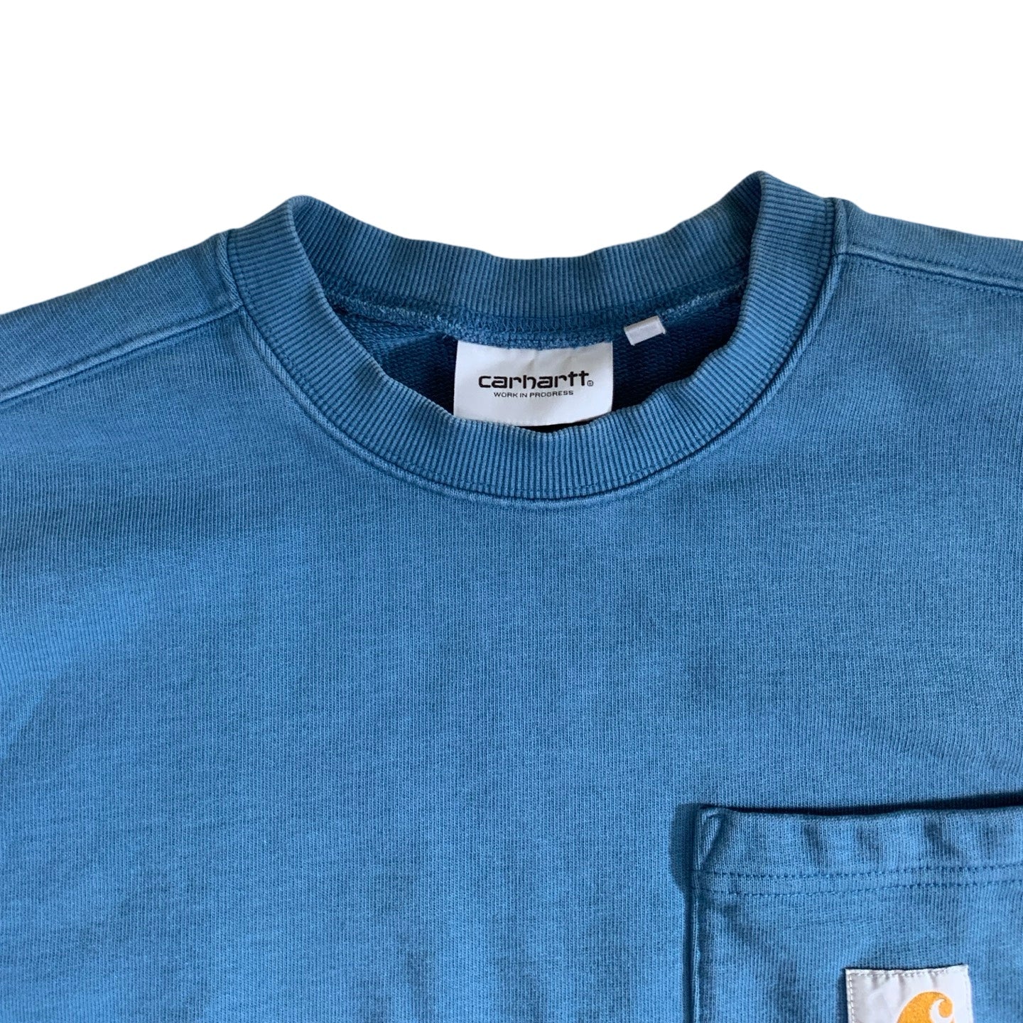 Carhartt WIP Single Pocket Thick Blue Sweatshirt S M