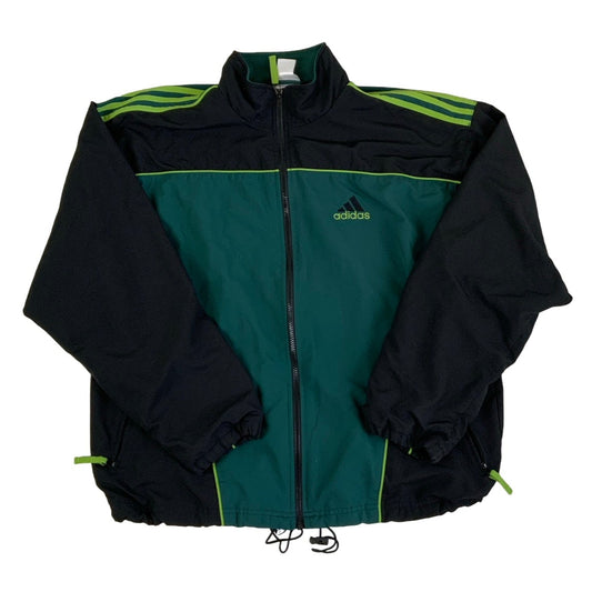 Vintage Adidas Green & Black Track Jacket M L