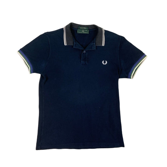 Vintage Fred Perry Preppy Navy Blue Polo S M