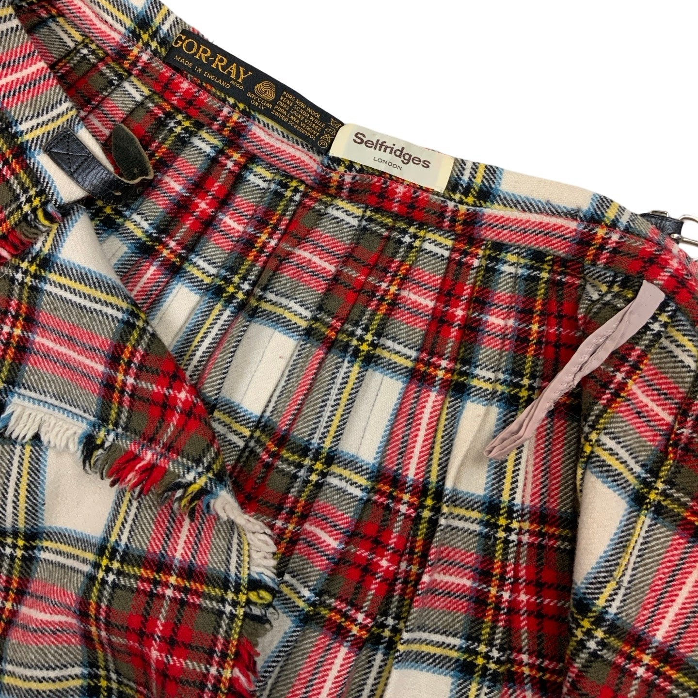 Vintage 'Gor-Ray' Scottish Red Blue White Kilt XS 8 10