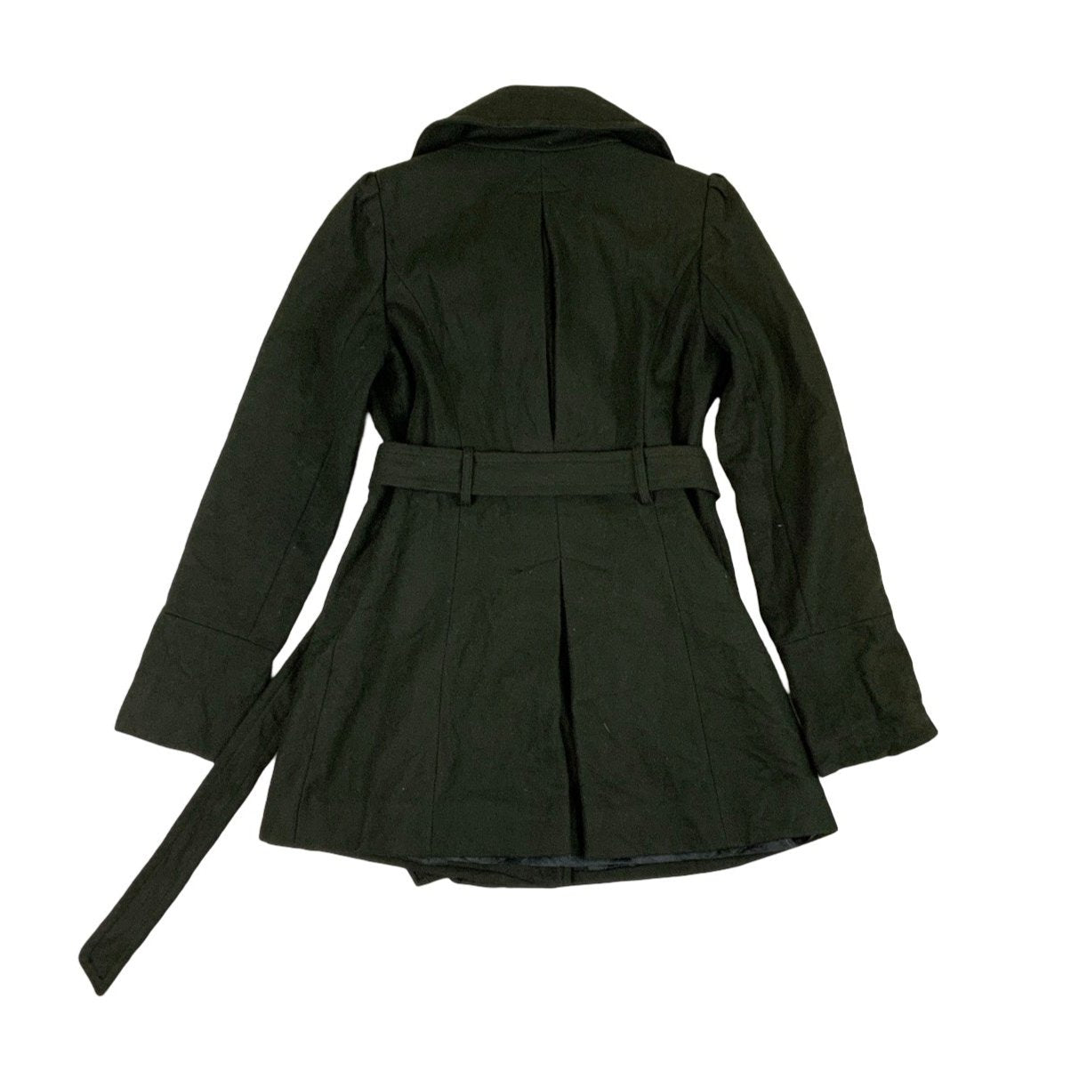 GUESS Double Breasted Green Military Peacoat S 10 12