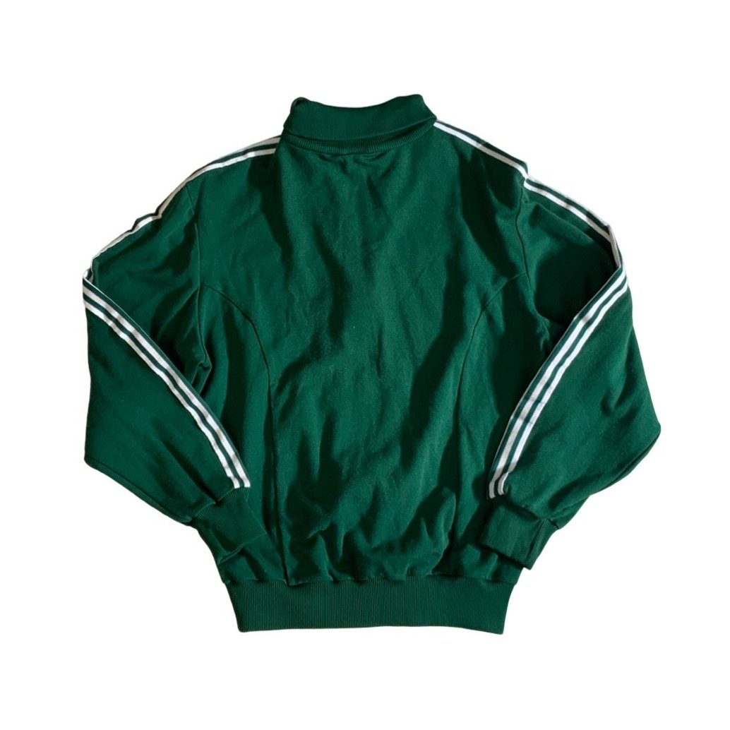 Vintage 80s 'Goldflagg' Green Zip-Up Sweatshirt L 16