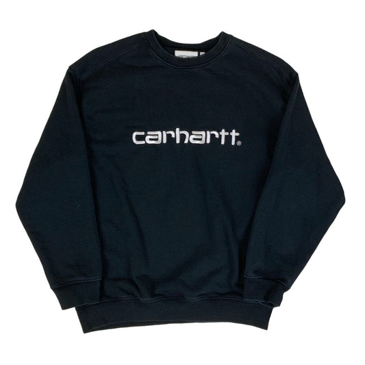 Black Carhartt Spell Out Logo Sweatshirt XS S