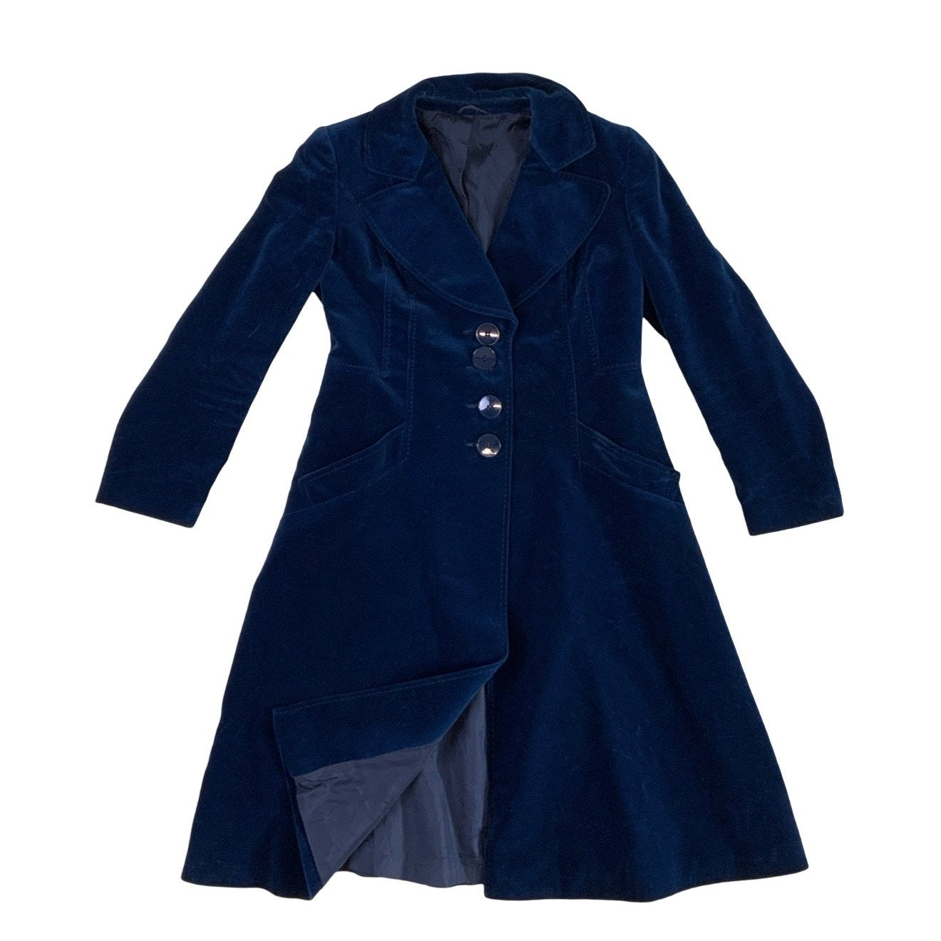 Vintage Dark Blue Valour Winter Coat 10 12