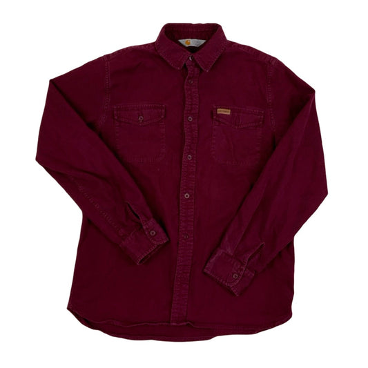 Burgundy Red Carhartt Button-up Shirt M L