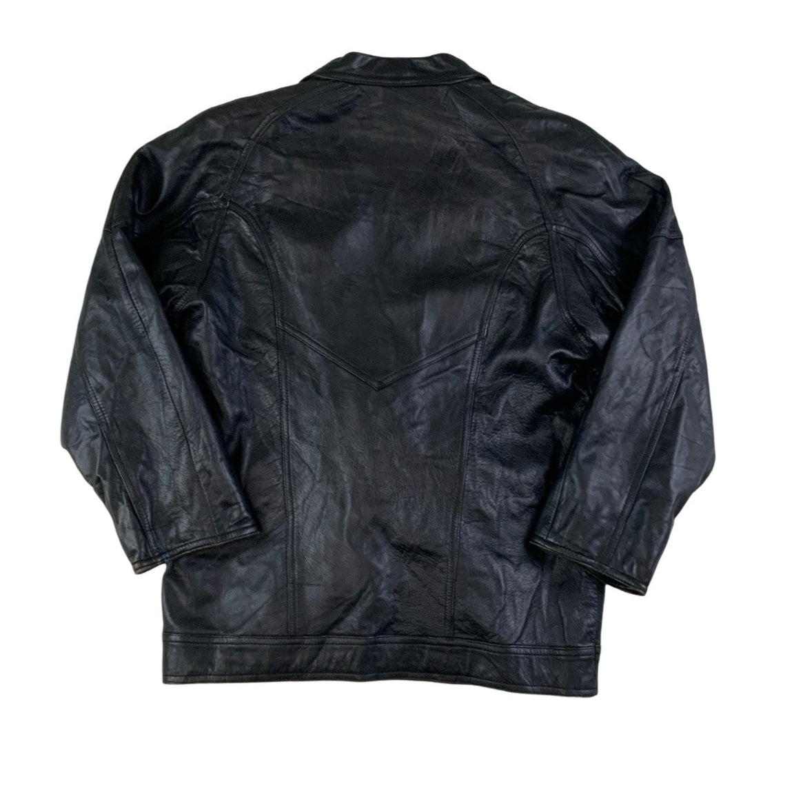 Vintage 'Moda Italiana' Black Leather Jacket S M