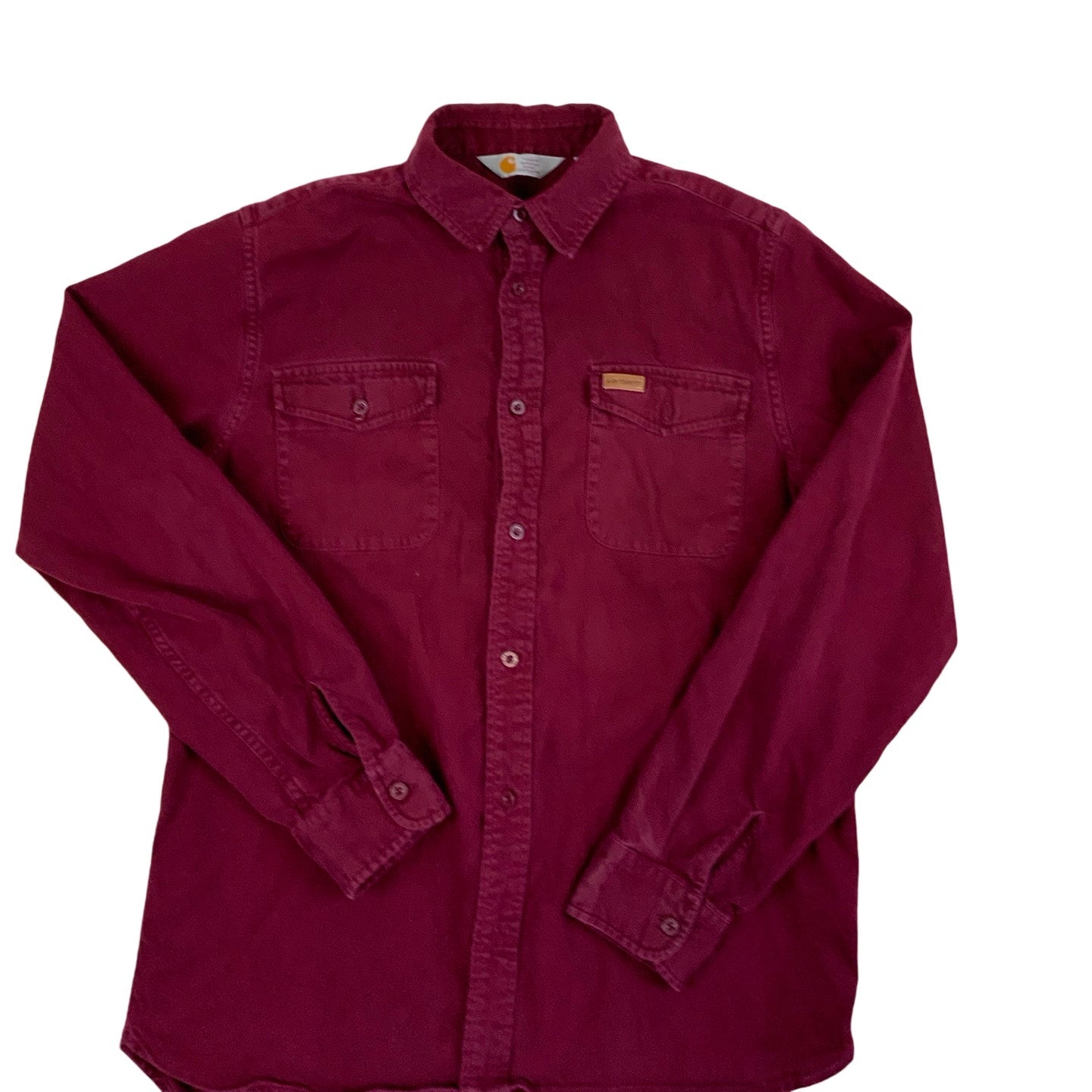 Burgundy Red Carhartt Button-up Shirt M L