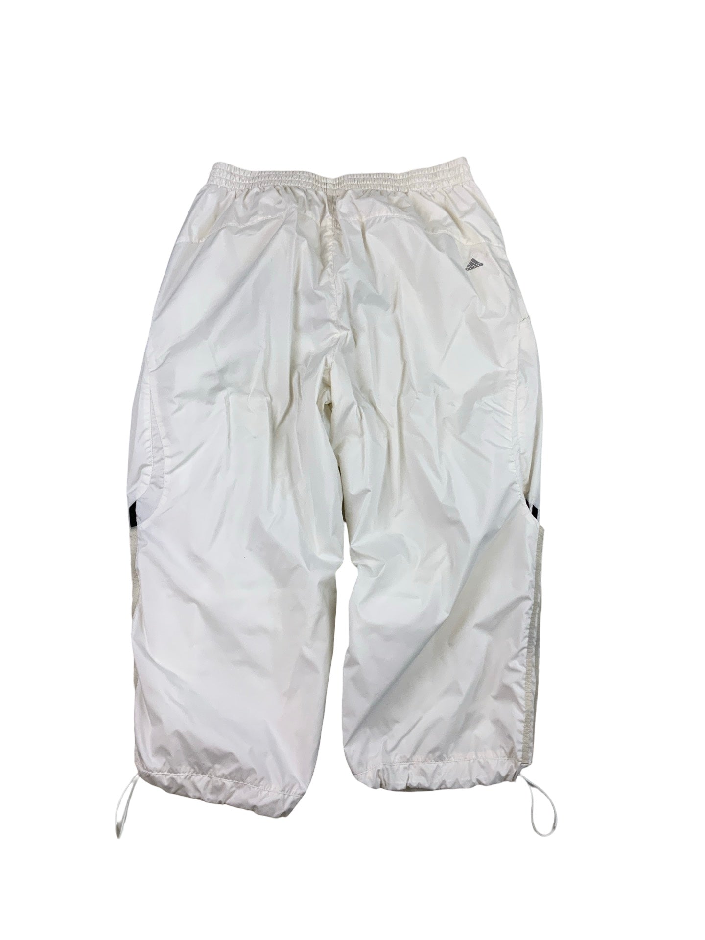 Y2k White Adidas Technical 3/4 Length Track Bottoms S M