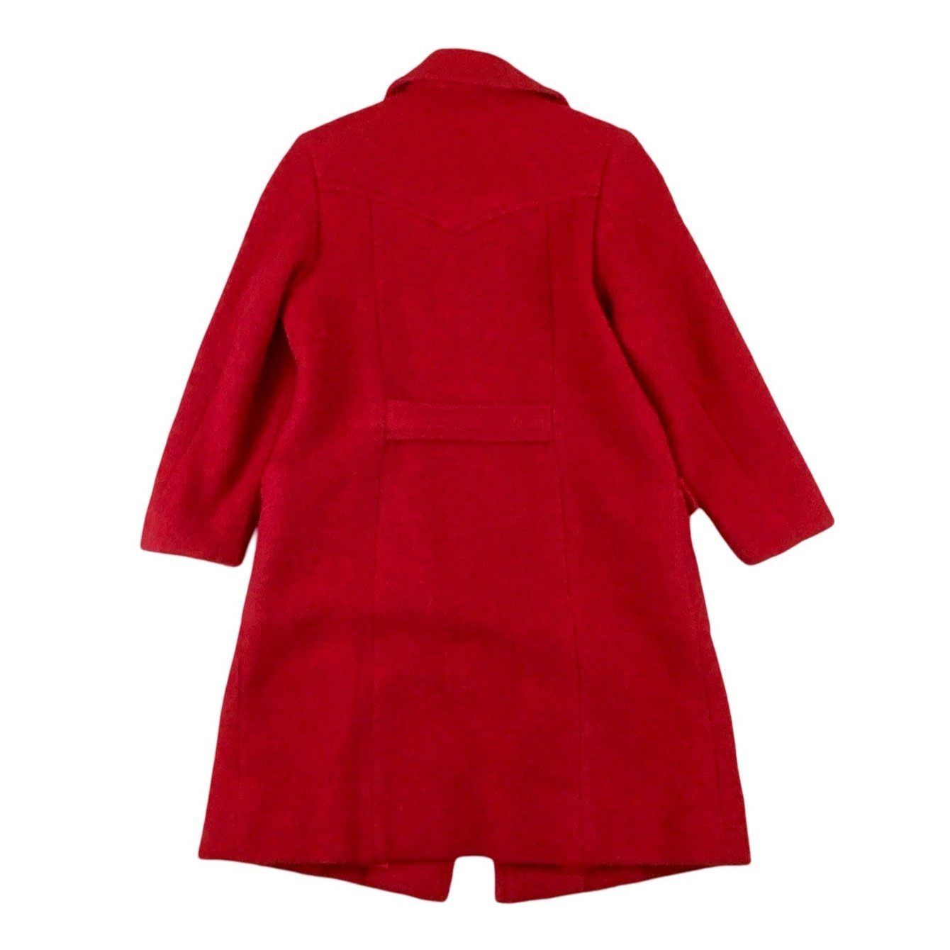 Vintage Red Wool Long Coat 8 10