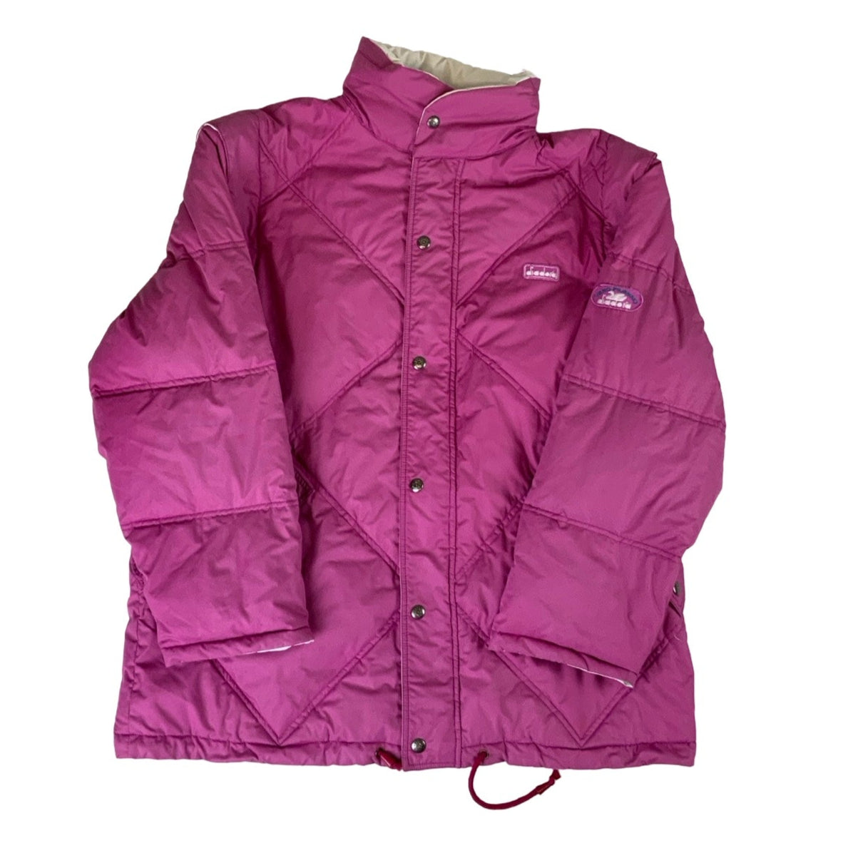 Vintage 90s Diadora Pink Puffer Jacket L XL