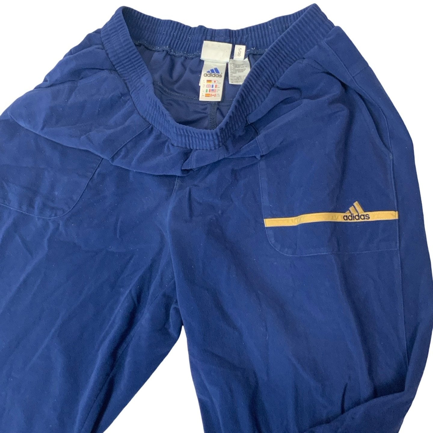 Vintage 90s Blue Adidas Joggers M L