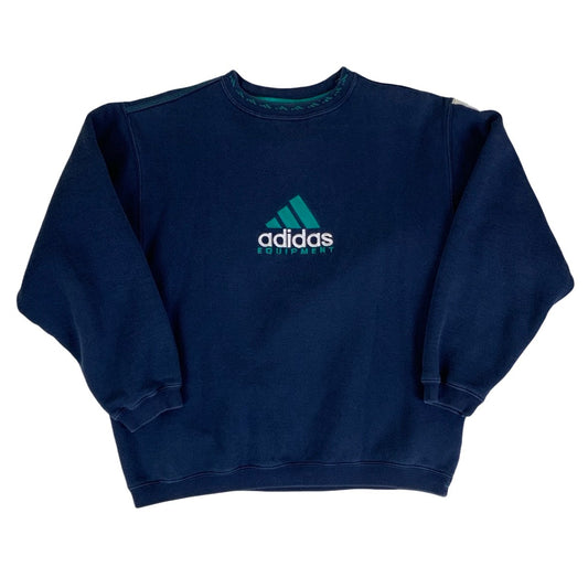 Vintage 90s Navy Adidas Equipment Sweatshirt S M