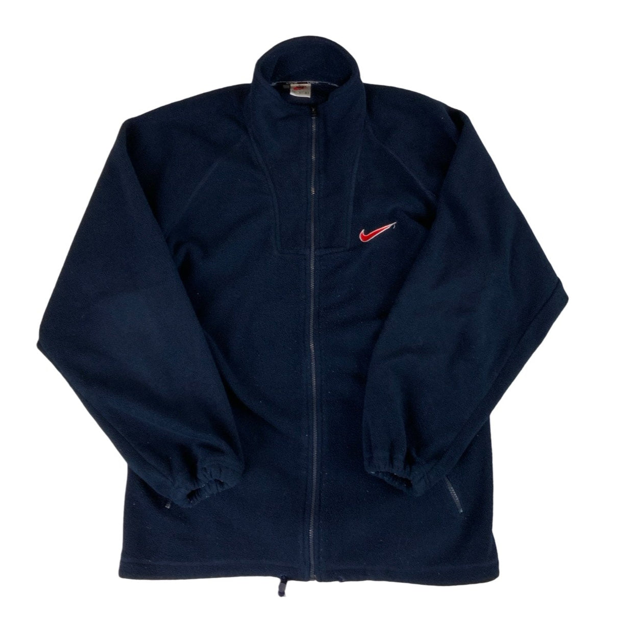 00s Vintage Nike Large Swoosh Navy Fleece L XL