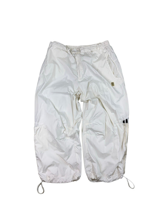 Y2k White Adidas Technical 3/4 Length Track Bottoms S M