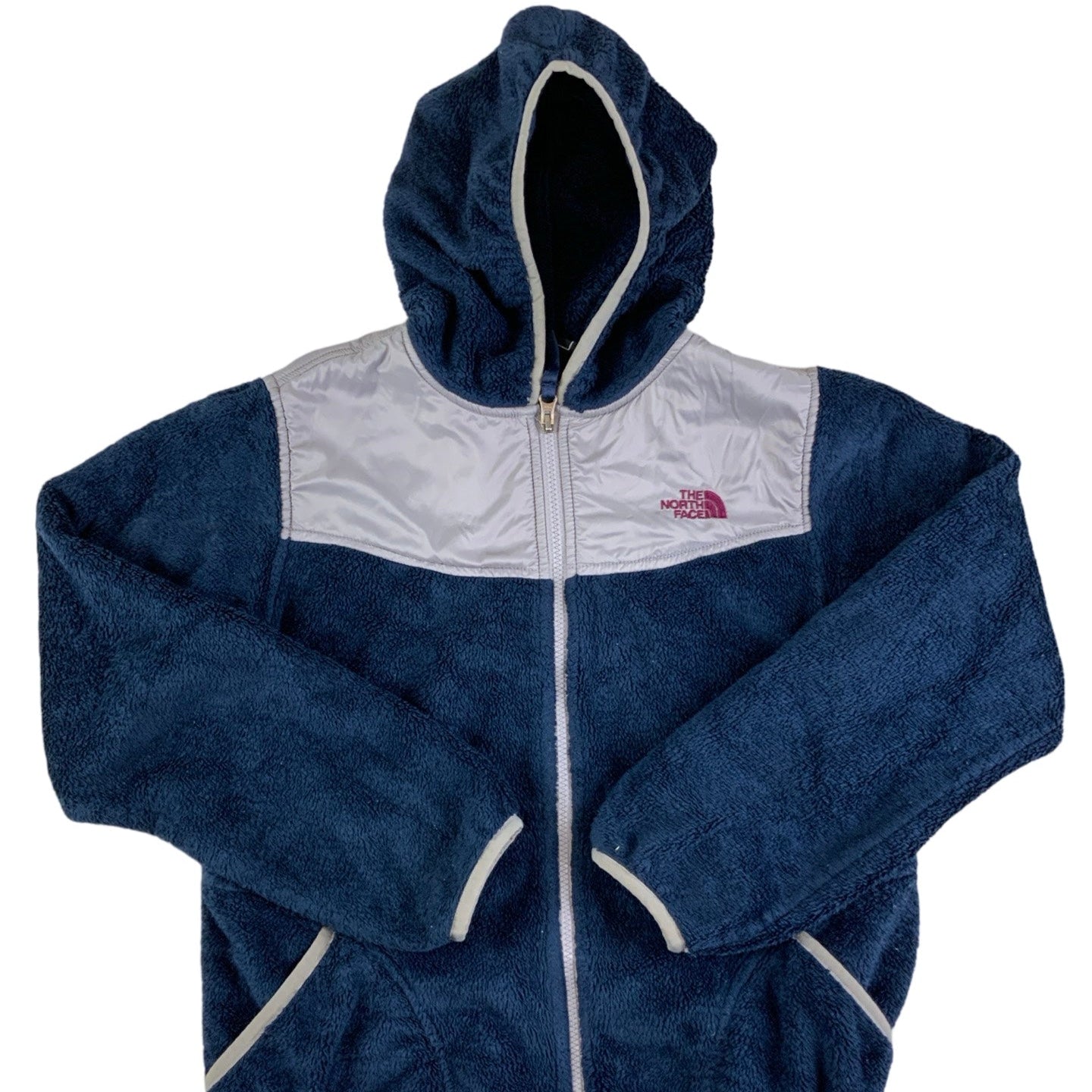 Vintage Hooded The North Face Navy Fleece 8 10