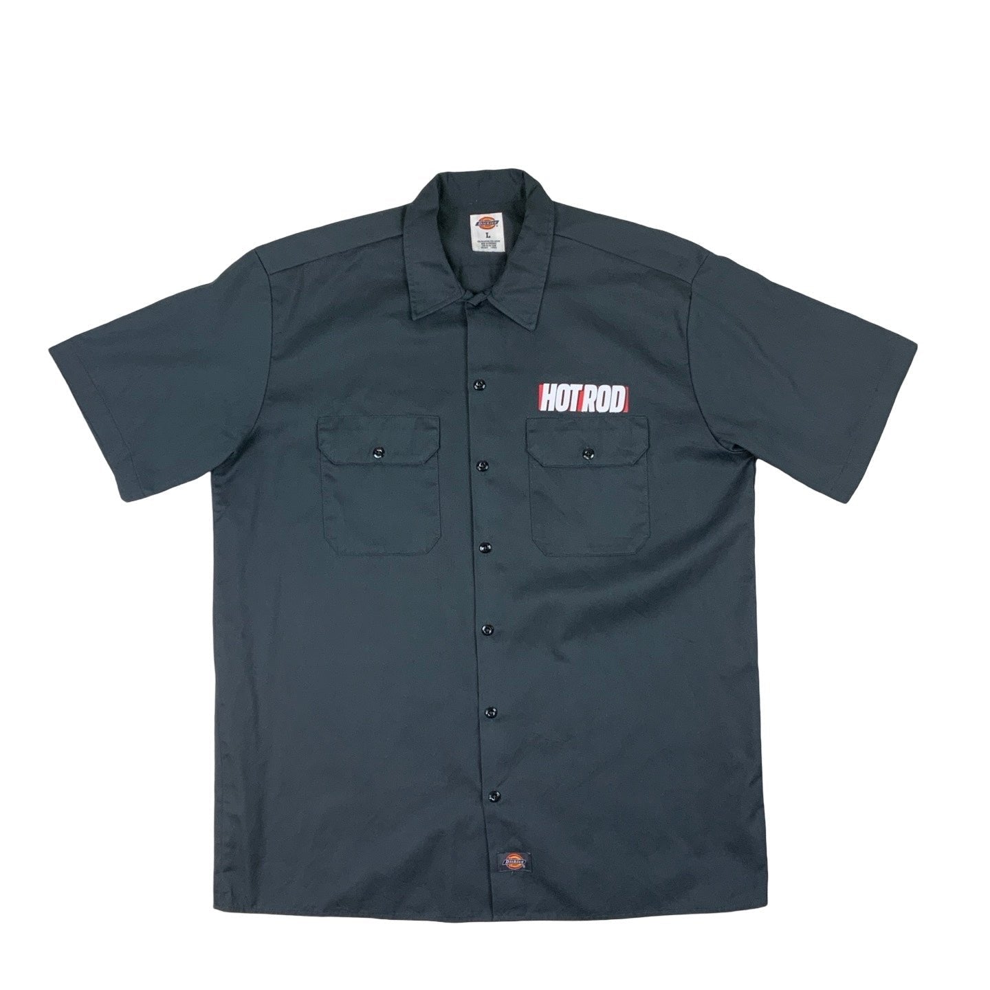 Dickies Dark Grey Hotrod Workwear Shirt M L